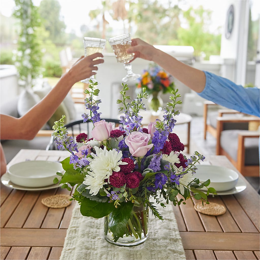 Violet Frost Bouquet –  The Owls Nest Florist, York SC