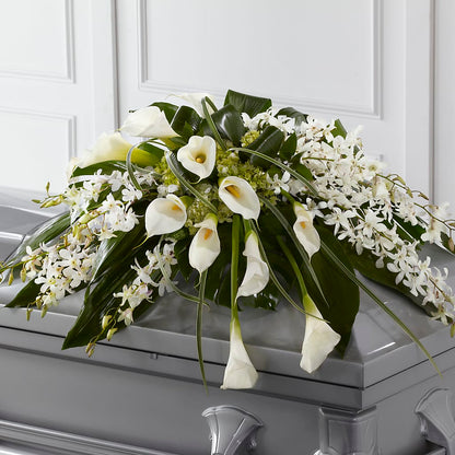 Angel Wings Casket Spray –  The Owls Nest Florist, York SC