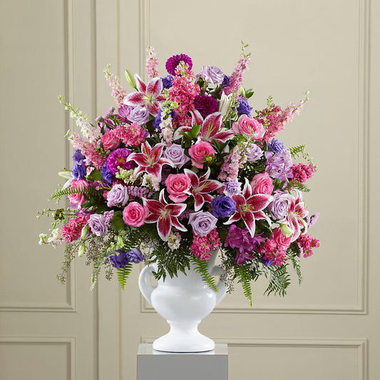 Peaceful Tribute Arrangement –  The Owls Nest Florist, York SC