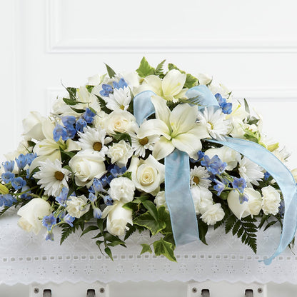 Tender Treasure Casket Spray –  The Owls Nest Florist, York SC