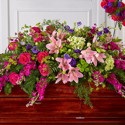 Radiant Tribute Casket Spray –  The Owls Nest Florist, York SC