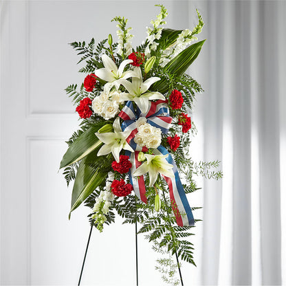 Stars of Life Standing Spray –  The Owls Nest Florist, York SC