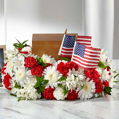 Spirit of Patriotism Cremation Adornment –  The Owls Nest Florist, York SC