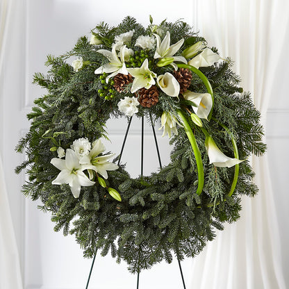 Greens of Hope Wreath –  The Owls Nest Florist, York SC