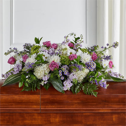 Meadows of Serenity Casket Spray –  The Owls Nest Florist, York SC