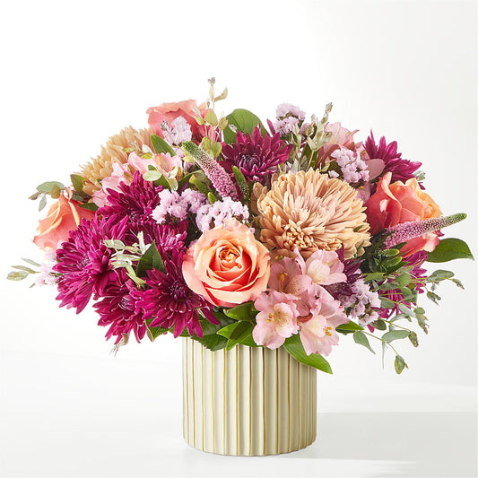 Berry Cobbler Bouquet with Ivory Vase –  The Owls Nest Florist, York SC
