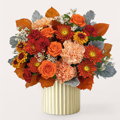 Merlot Bouquet with Ivory Vase –  The Owls Nest Florist, York SC