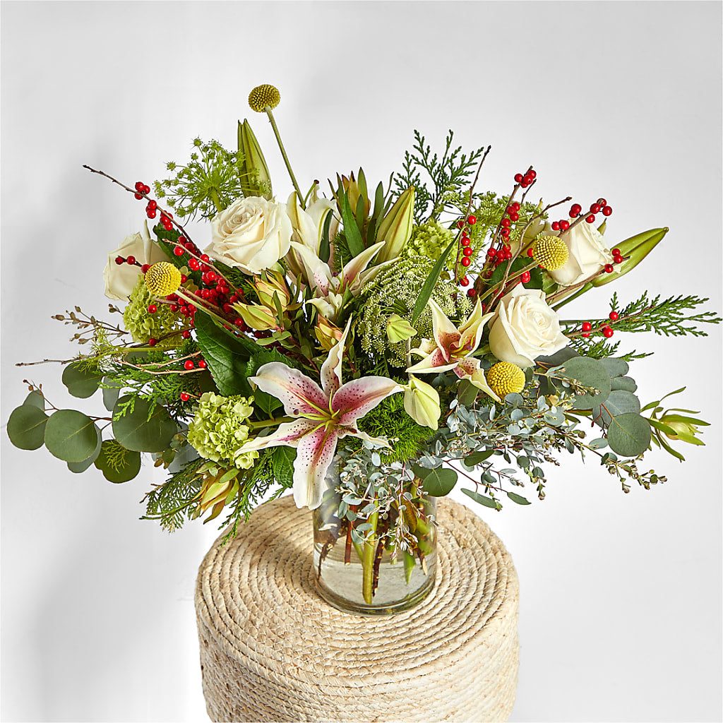 Berry & Bright Bouquet –  The Owls Nest Florist, York SC