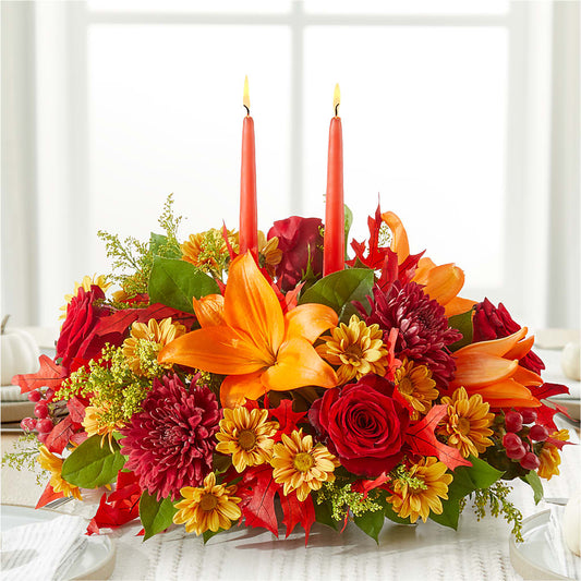 Autumn's Embrace Centerpiece –  The Owls Nest Florist, York SC