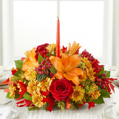 Autumn's Embrace Centerpiece –  The Owls Nest Florist, York SC