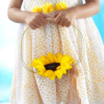 Sweet Sunshine Flower Girl Bouquet –  The Owls Nest Florist, York SC